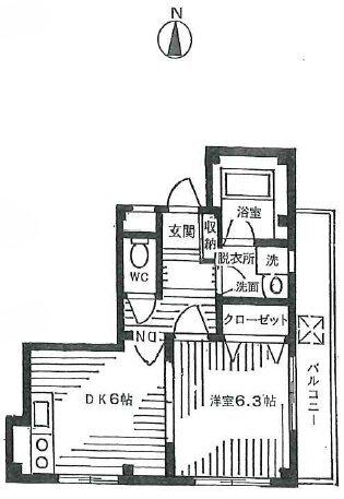 グランディー大森の間取り写真
