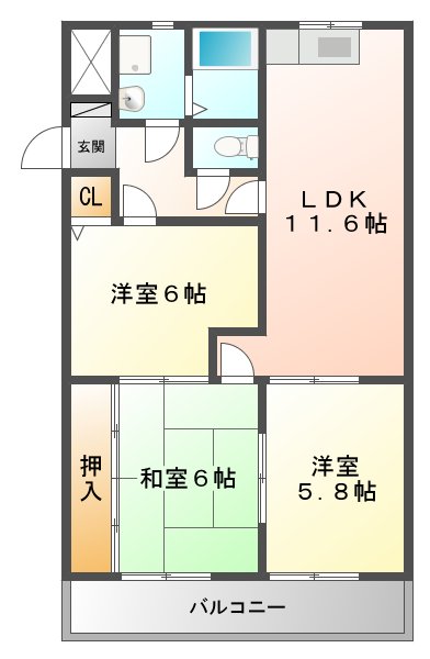 サンパレスの間取り