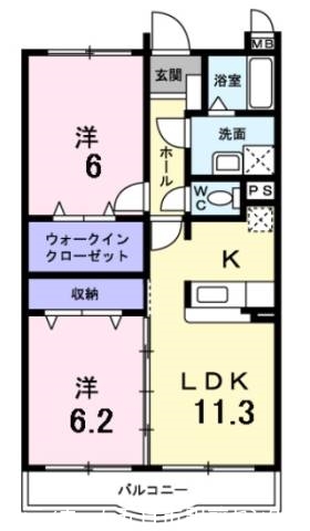 シェーネ・Ｆの間取り