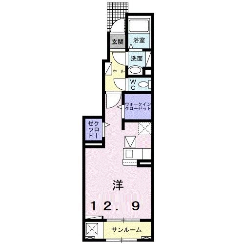 野々市市太平寺のアパートの間取り