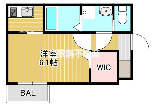 筑紫野市針摺南のアパートの間取り