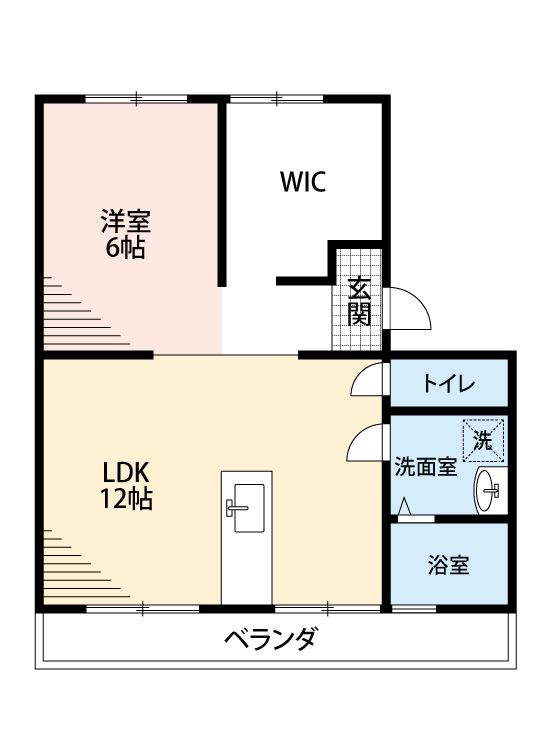 岡崎市竜美旭町のマンションの間取り