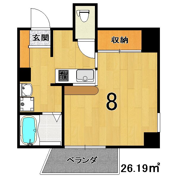 菊岡家　弁財天館の間取り