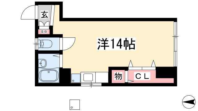 東山パークビルの間取り