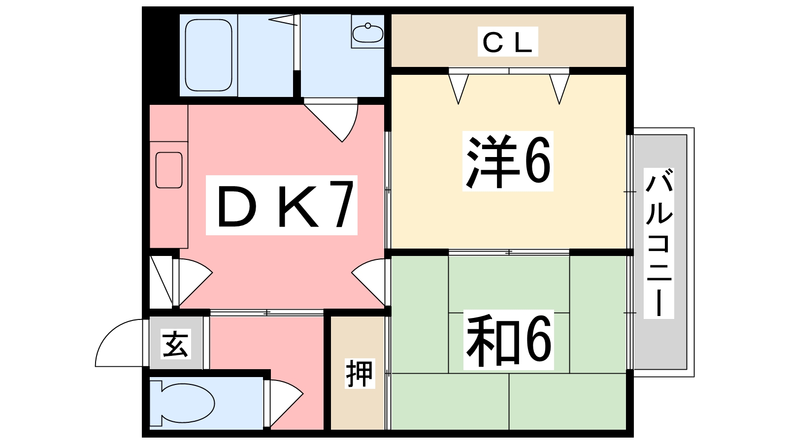 レイクサイドヴィラ　Ｄ棟の間取り