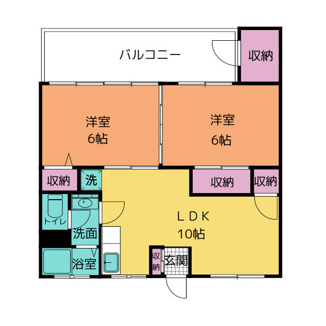 マンションカイゼルの間取り