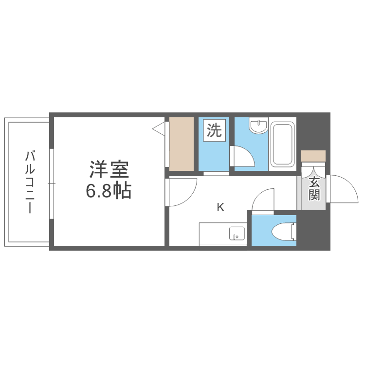 リージェント大橋の間取り