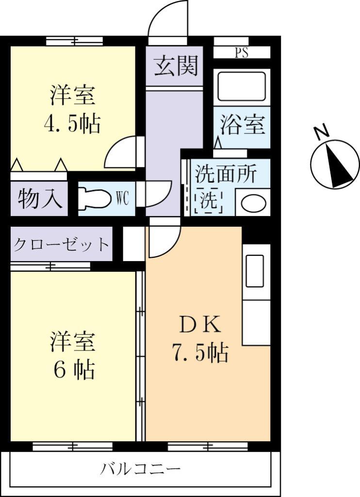 メゾン岩井の間取り