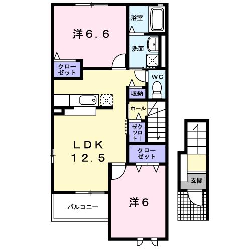 シャルマンコートＡの間取り