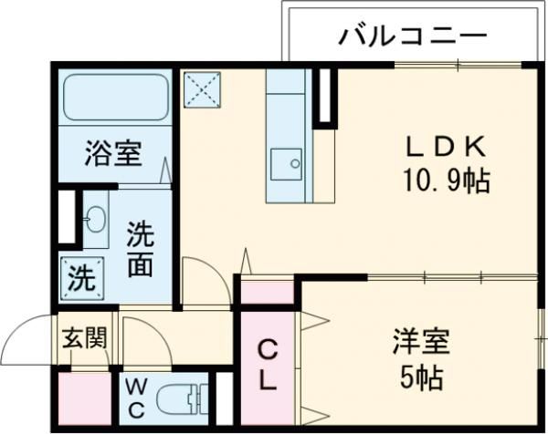 堺市堺区寺地町東のアパートの間取り