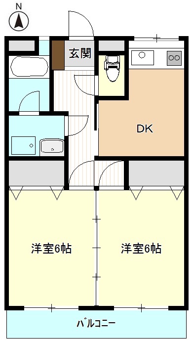 ロイヤル黒崎の間取り