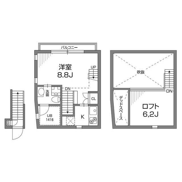 【大田区千鳥のマンションの間取り】