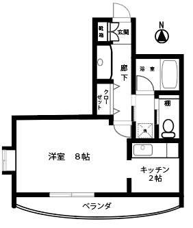 山咲ビルの間取り写真