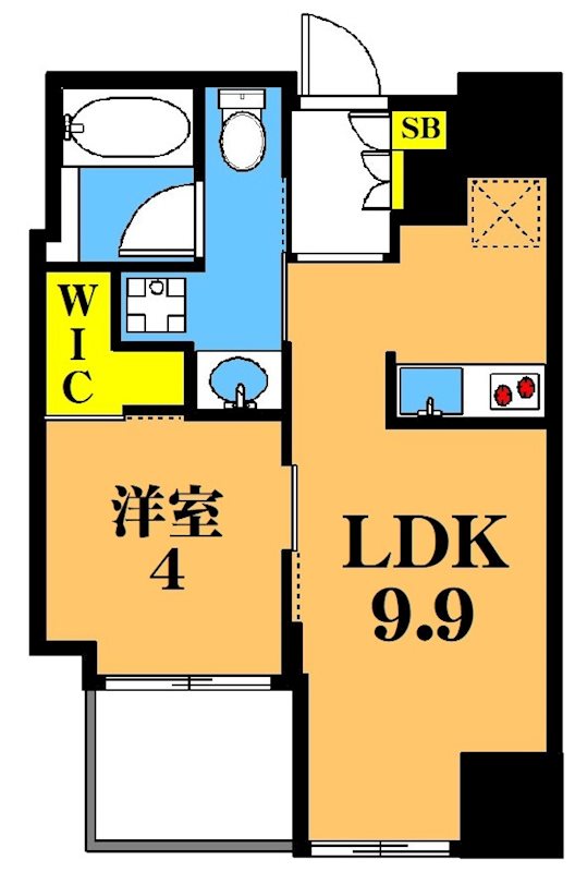 クレヴィアタワー大井町THEREJIDENCEの間取り