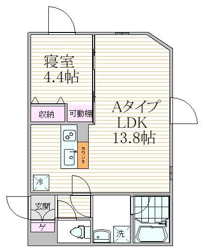 グランピア東中野駅前の間取り