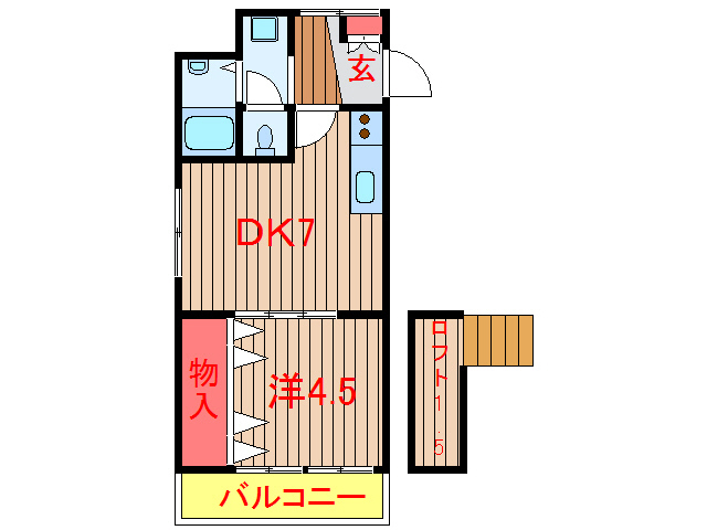 船橋市新高根のアパートの間取り