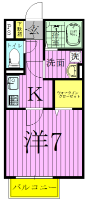 ハーモニィ梅郷の間取り