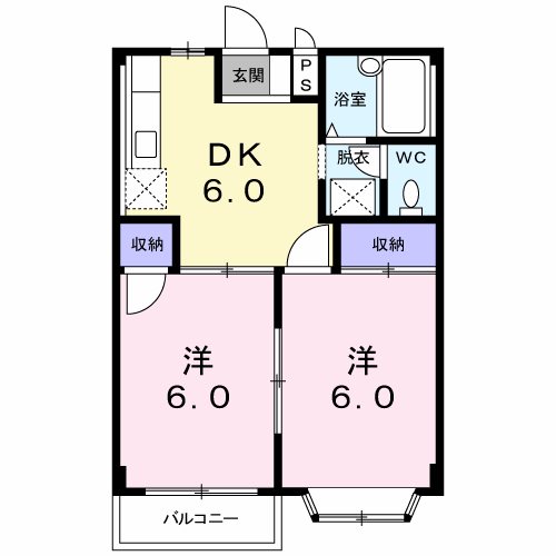 メゾンリバーサイドの間取り