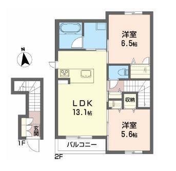 シャーメゾンプレマIIの間取り