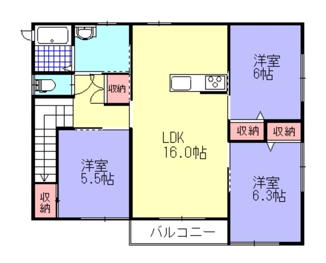 アーバンキューブIIの間取り