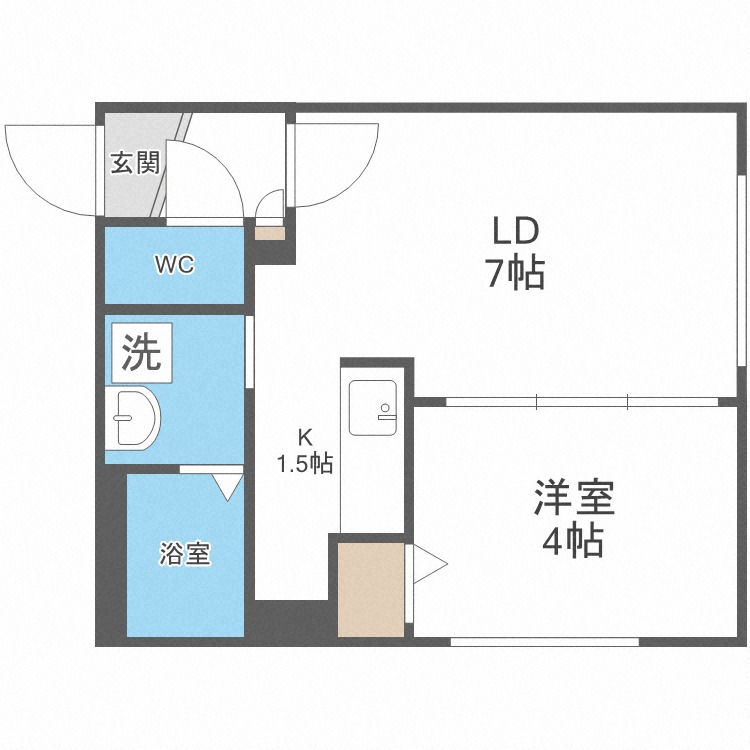 ラフィーネ栄町の間取り