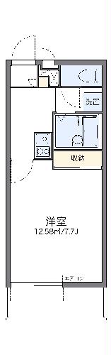 レオパレスピュアハイツ学研台の間取り