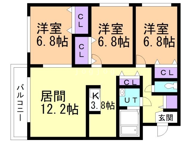 メゾンベルタデーレＦＭの間取り