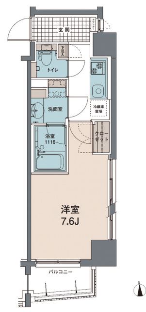 世田谷区三軒茶屋のマンションの間取り