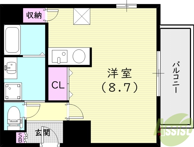 西宮市和上町のマンションの間取り