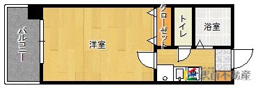 福岡市早良区藤崎のマンションの間取り