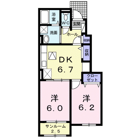 ラブリーグレイスの間取り