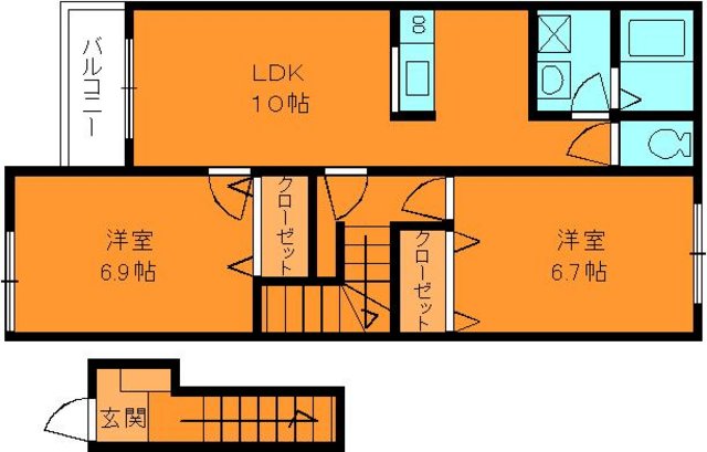 ツインズ北今市の間取り