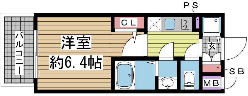 エスリード神戸兵庫駅アクアヴィラの間取り