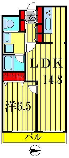 【墨田区京島のマンションの間取り】