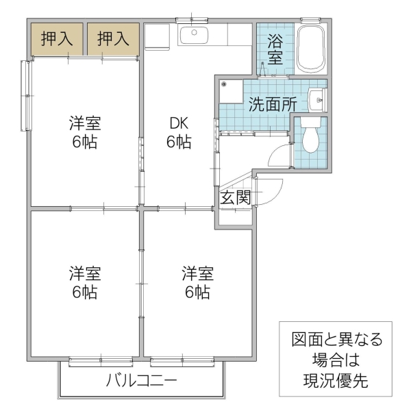 パークサイドリラEの間取り