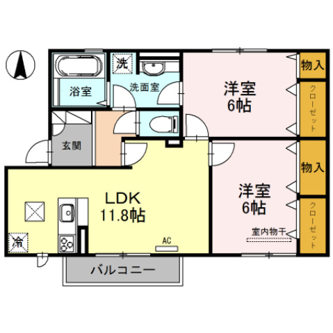 コンフォールドミの間取り