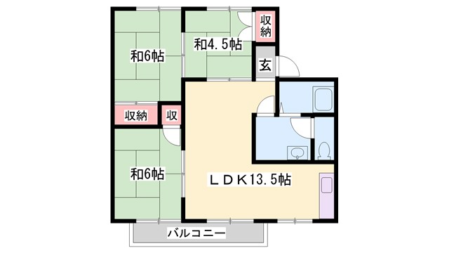 メゾン松本C棟の間取り