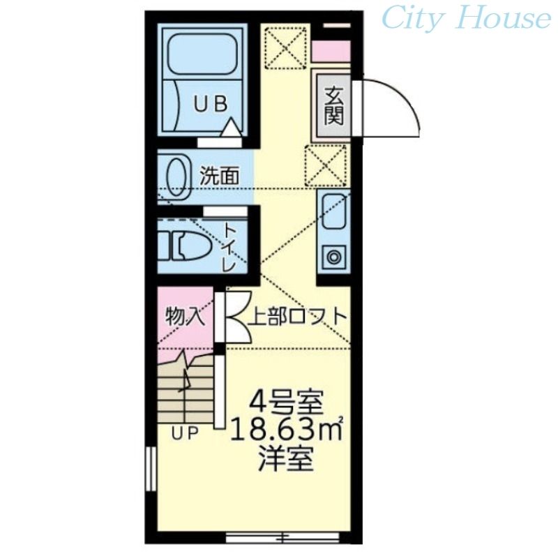 座間市緑ケ丘のアパートの間取り