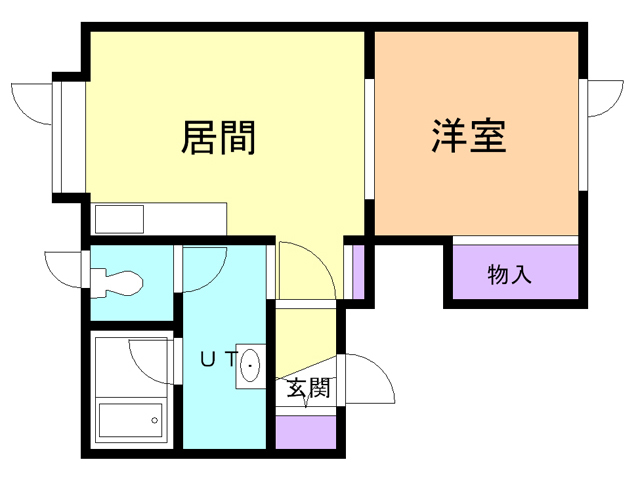 苫小牧市新開町のマンションの間取り