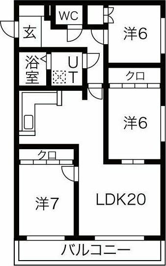 ティーズビレッジ元町の間取り