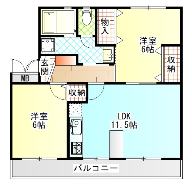 サンハイツの間取り