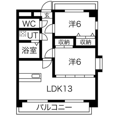 【知多郡東浦町大字緒川のマンションの間取り】