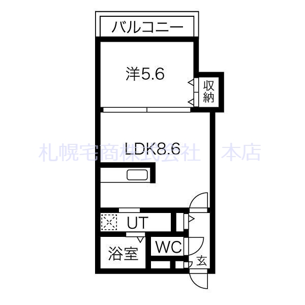 ディッセン豊平橋の間取り