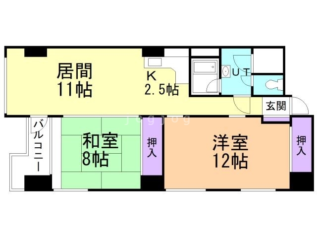 ライオンズマンション真駒内の間取り