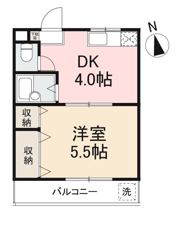 高松市香西西町のマンションの間取り