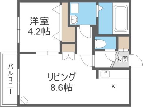 NAGI桑園(ナギ桑園)の間取り