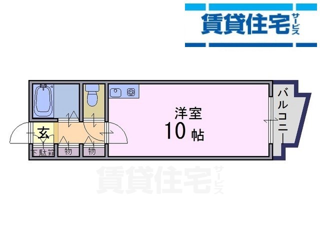 橿原市久米町のマンションの間取り