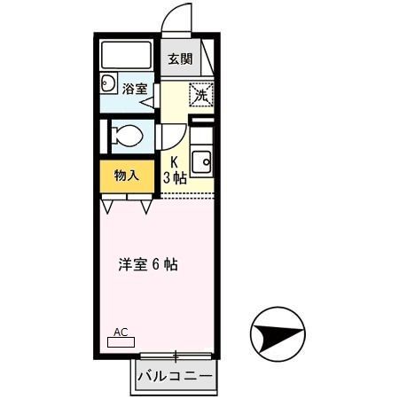 セジュール鈴蘭台の間取り