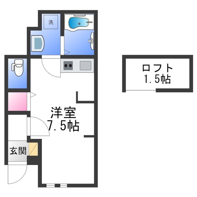 あんしん+東雲東町08-1058の間取り