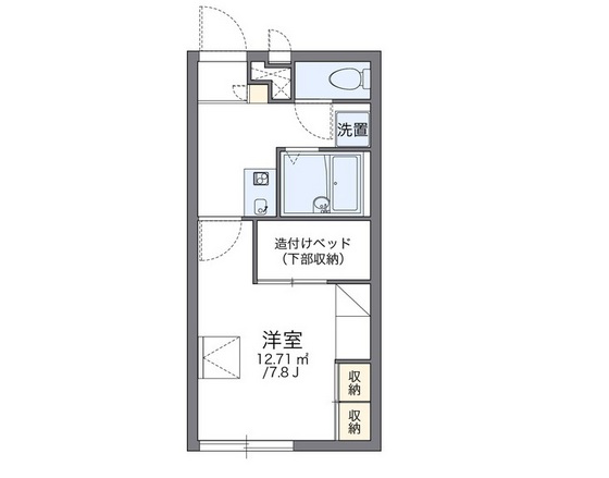 レオパレス大田北館の間取り